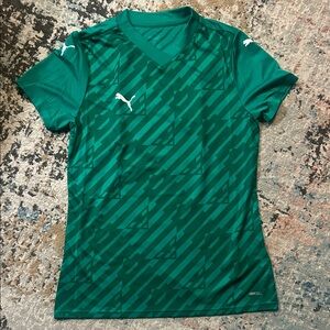 Women’s Puma Teal Graphic Sports Jersey